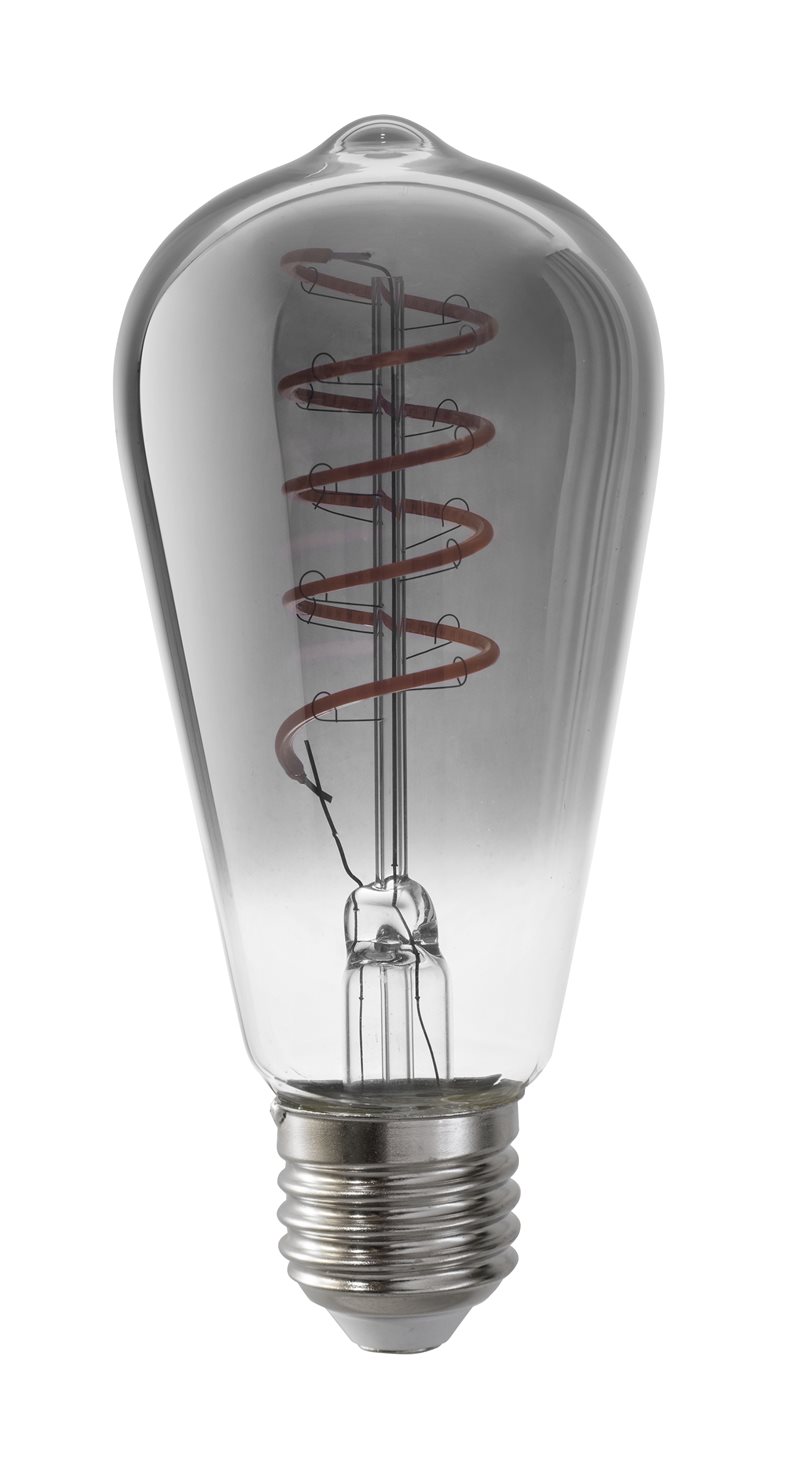 Edisonlampa rökfärgad 5W E27 1800K
