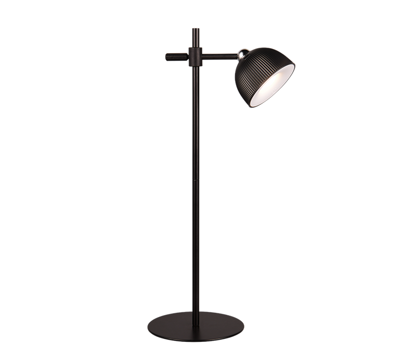 Maxima svart bordslampa LED uppladdningsbar