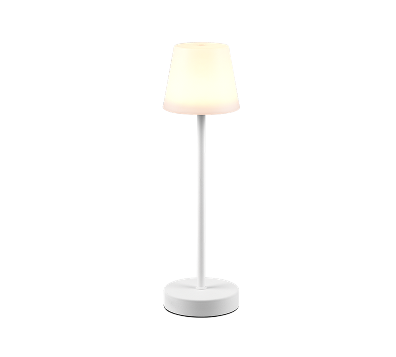 Martinez bordslampa vit uppladdningsbar