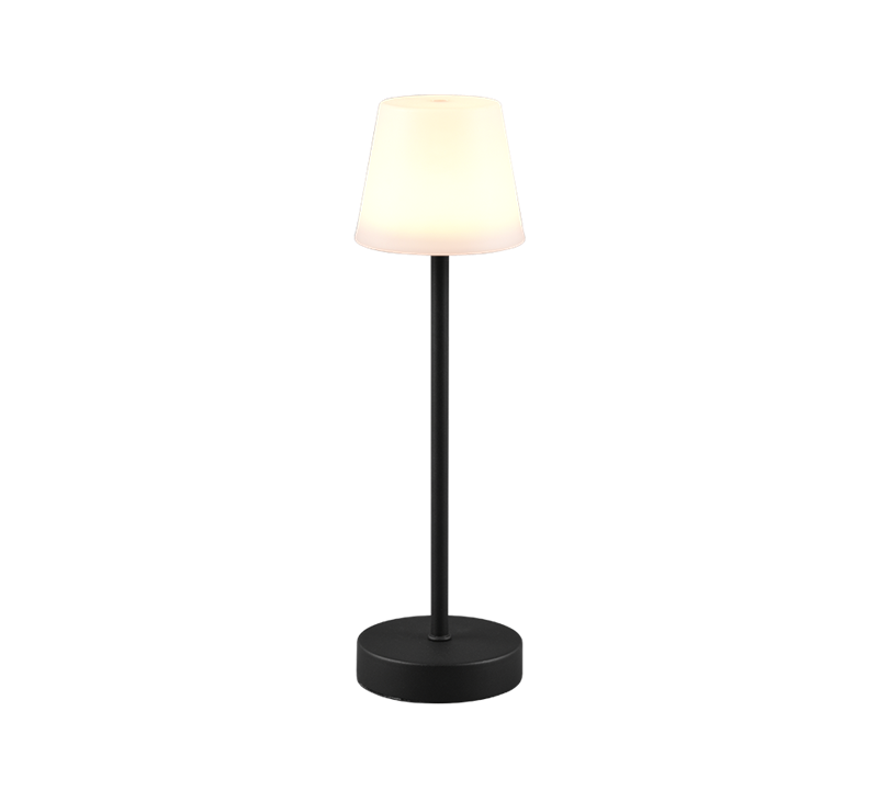 Martinez bordslampa svart uppladdningsbar