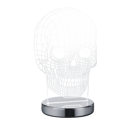 Skull bordslampa