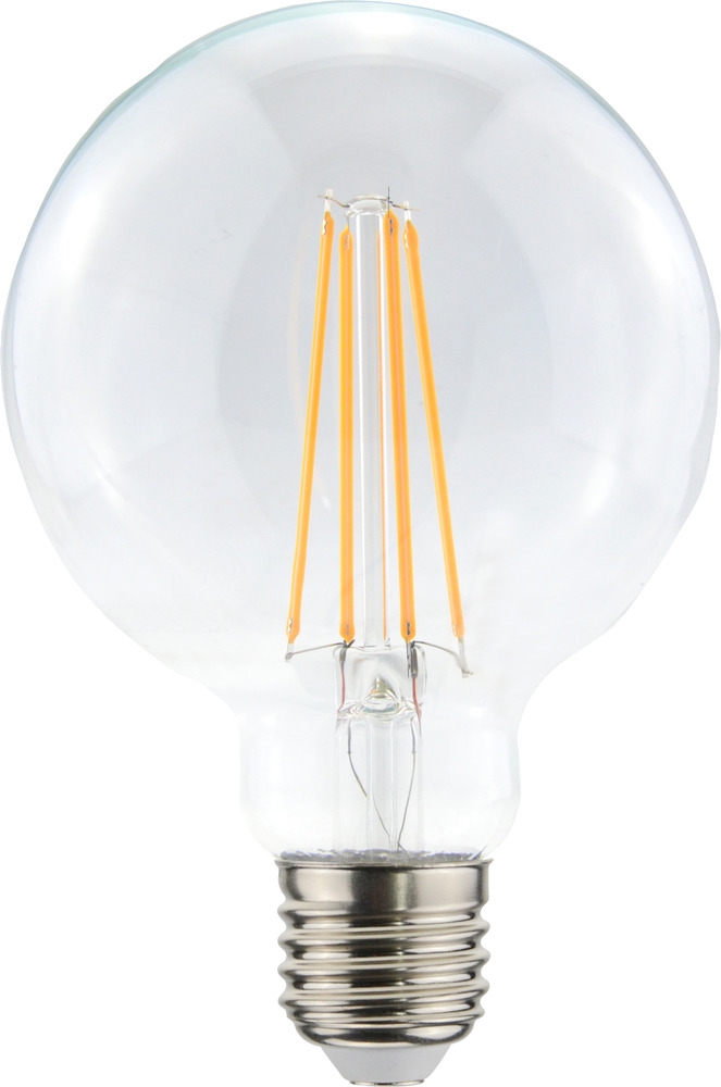 Globlampa 125mm LED klar E27