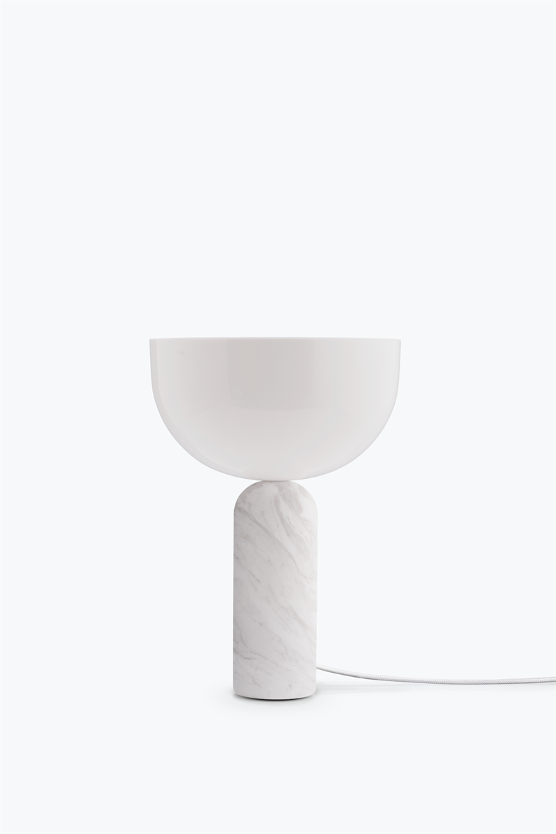Kizu bordslampa vit marmor small