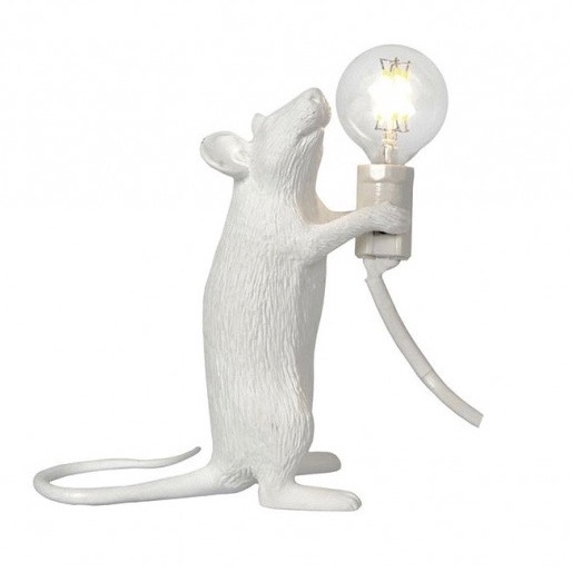 Step white bordslampa USB