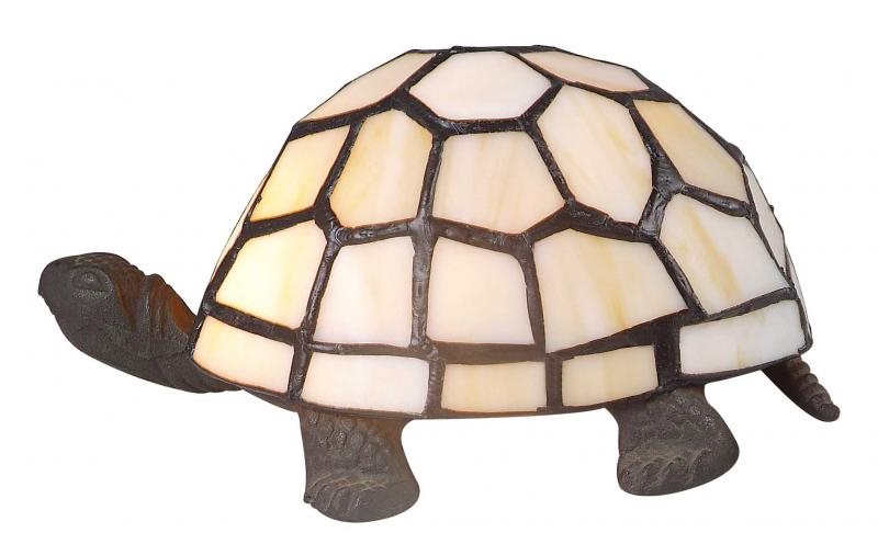 Sköldpadda bordslampa beige