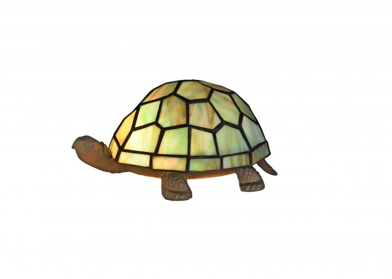 Sköldpadda bordslampa grön
