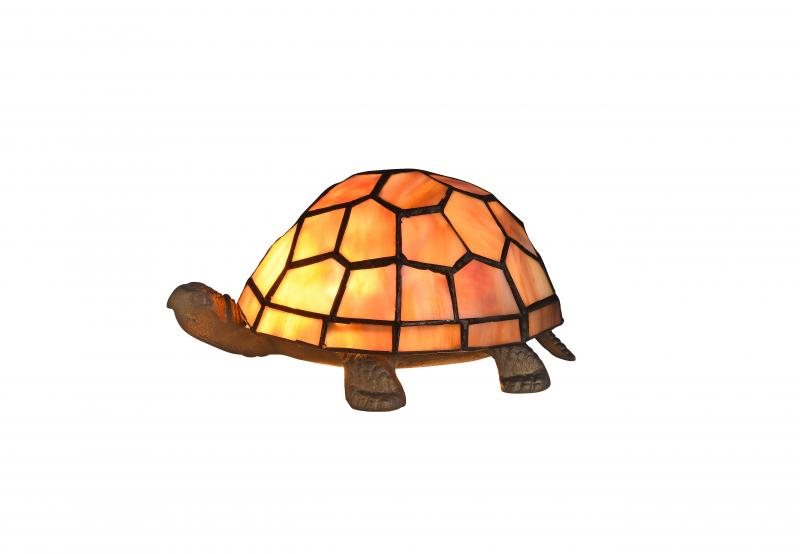 Sköldpadda bordslampa gul/röd