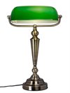 Banker bordslampa antikfärg/grön