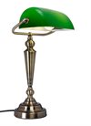 Banker bordslampa antikfärg/grön